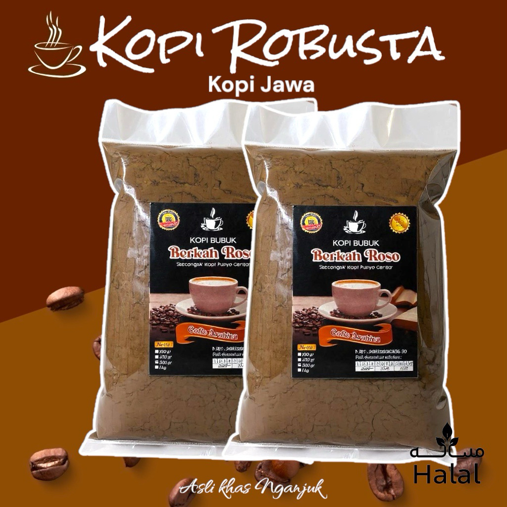 

Berkah Roso • Kopi bubuk Robusta Aroma khas Nikmat