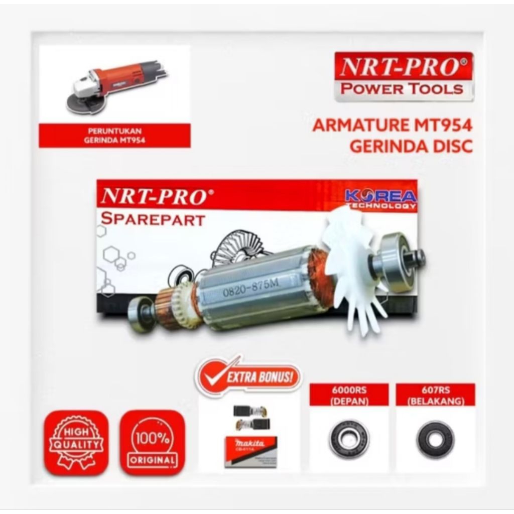 NRT-PRO ARMATURE / ANGKER GERINDA MAKTEC MT954 NRT-PRO