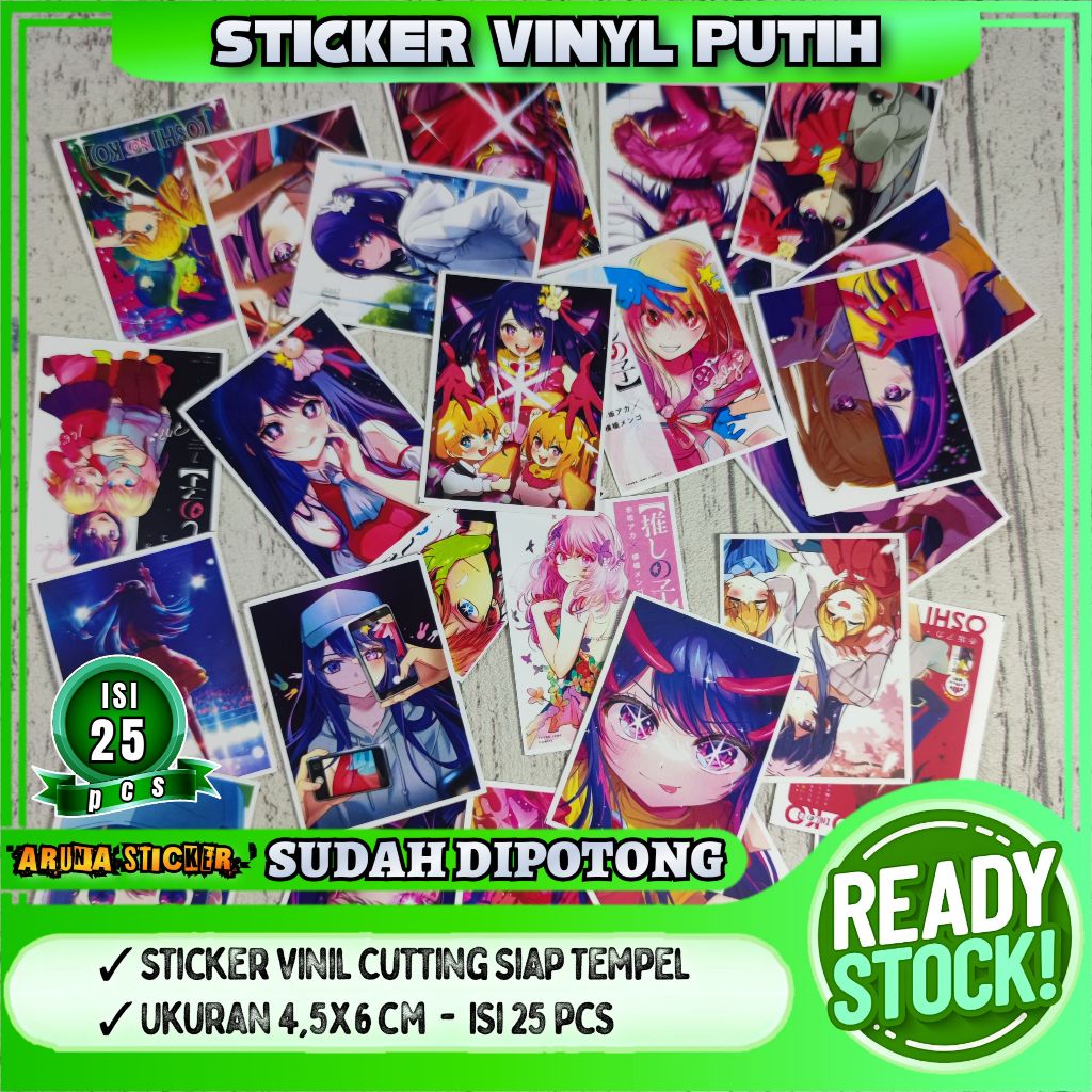 

Sticker Oshi No Ko Anime Manga Isi 25 pcs Sudah Dipotong Stiker Viral