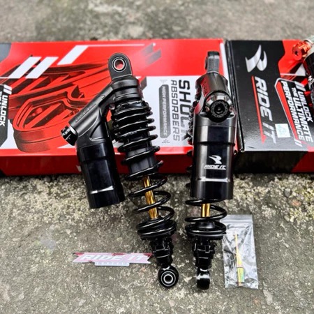 Shock Tabung Ride IT GP 277 RDC Double Klik Black As Gold 320 340 mm CB GL MP RX King Supra X