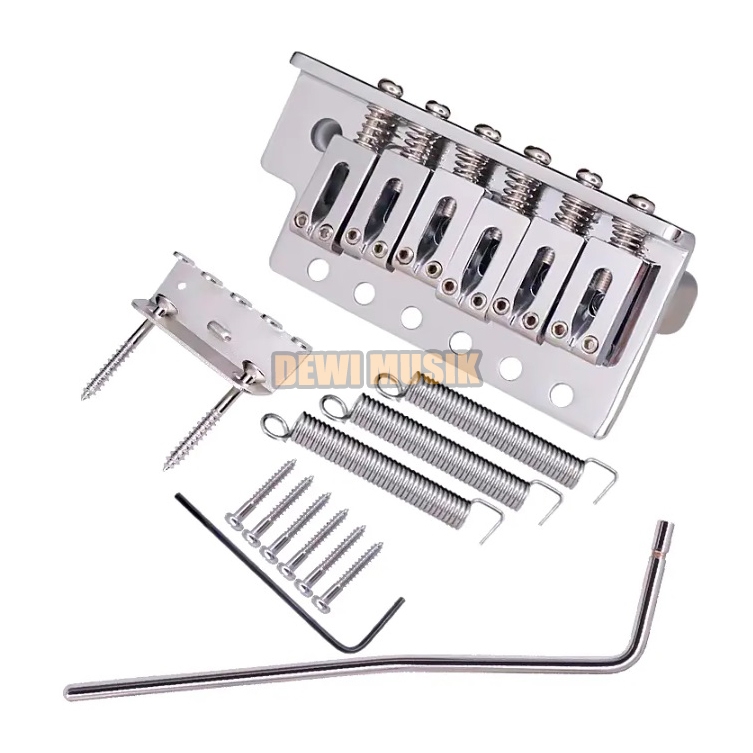 TREMOLO BRIDGE GITAR FD SQUIER STRATOCASTER WARNA CHROME AG012 / TREMOLO BRIDGE GUITAR (SC3016)