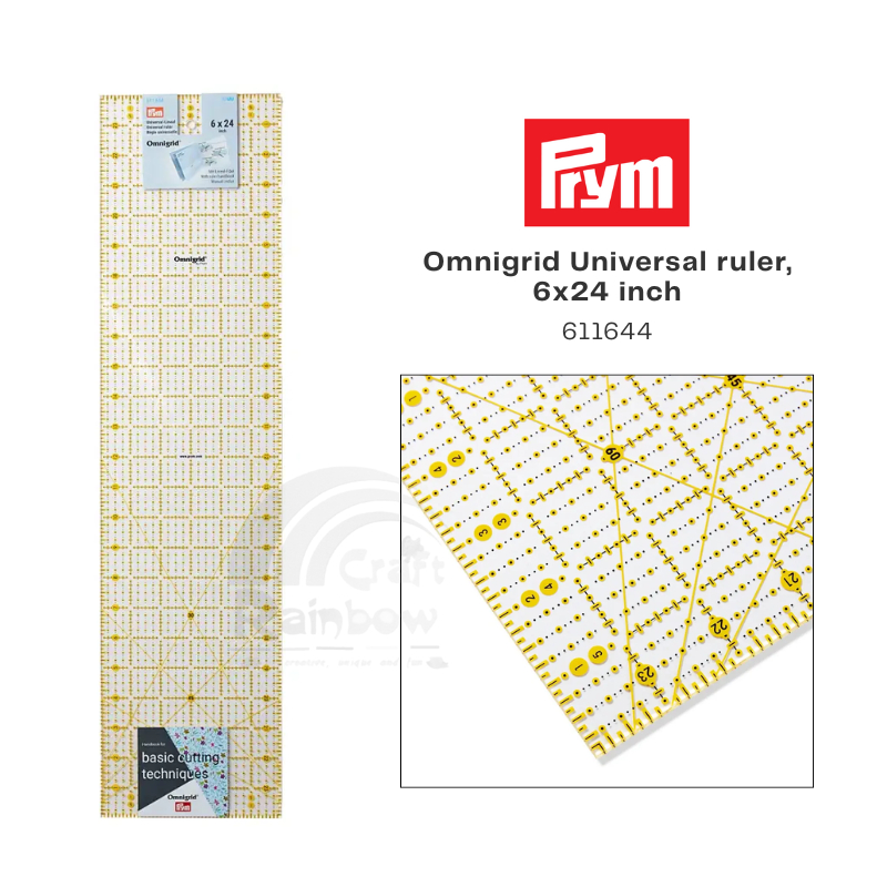 PRYM Penggaris Omnigrid Universal 6 x 24 Inch - 611644