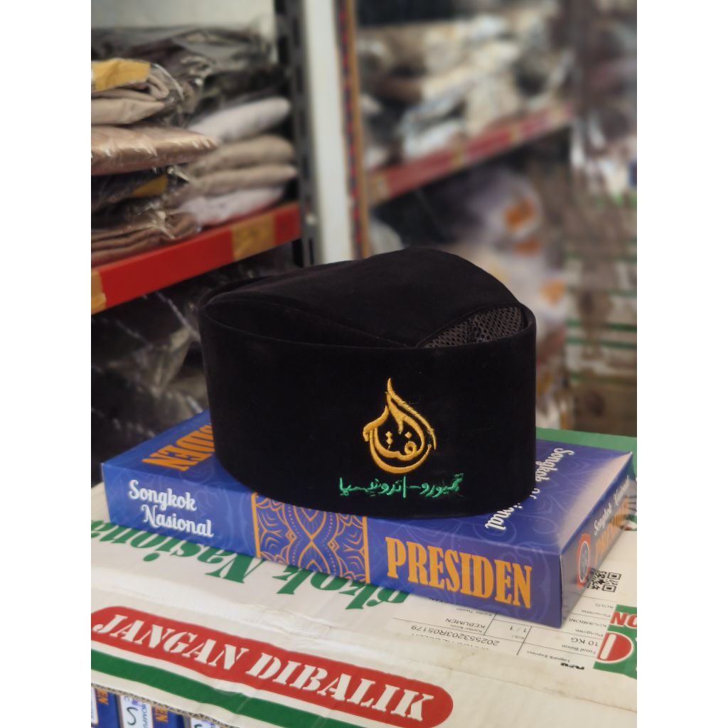 Peci SONGKOK PRESIDEN NASIONAL SUSUN logo Al Fatah temboro