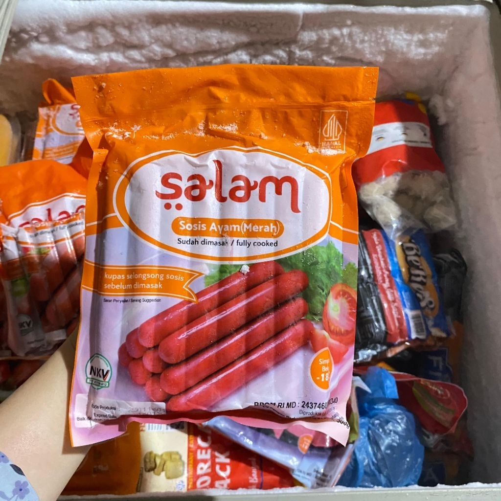 

Salam sosis merah pendek 500gr