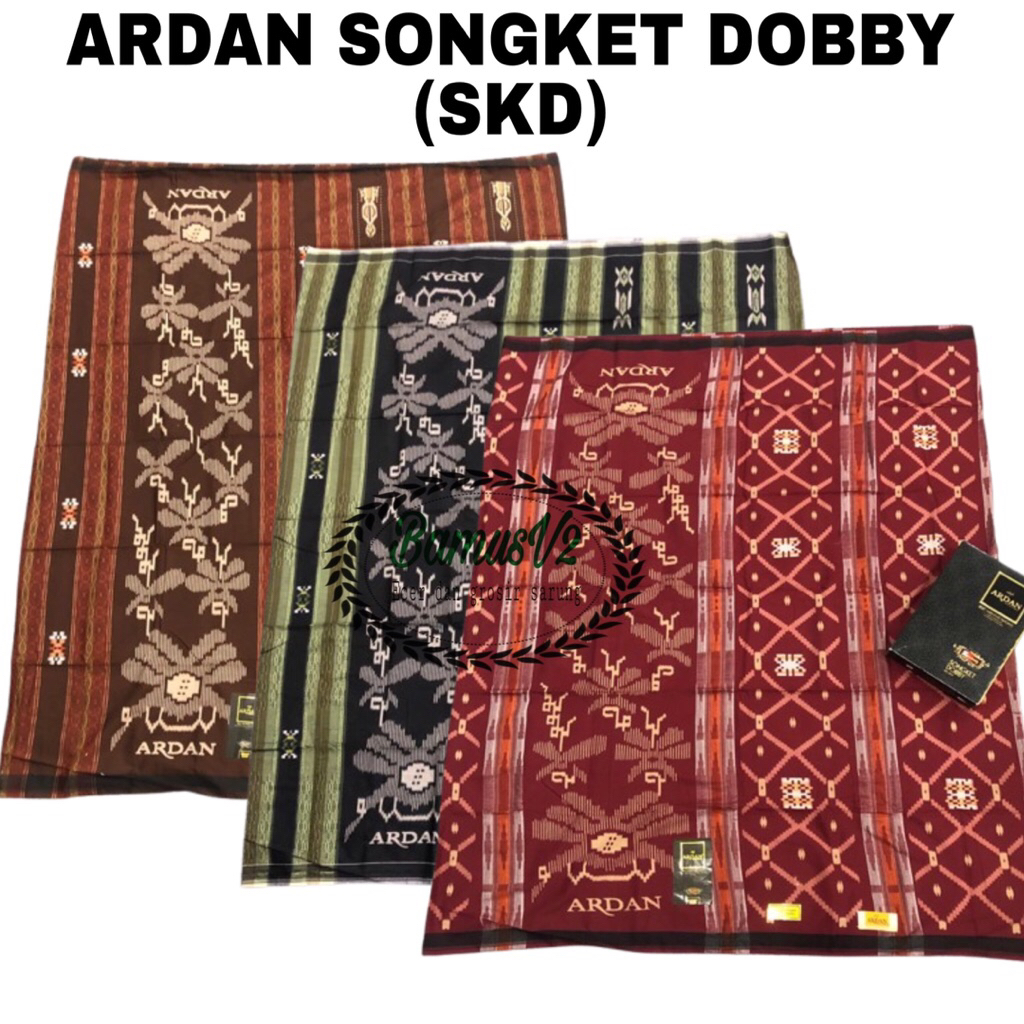 Sarung Ketjubung Ardan Songket Dobby