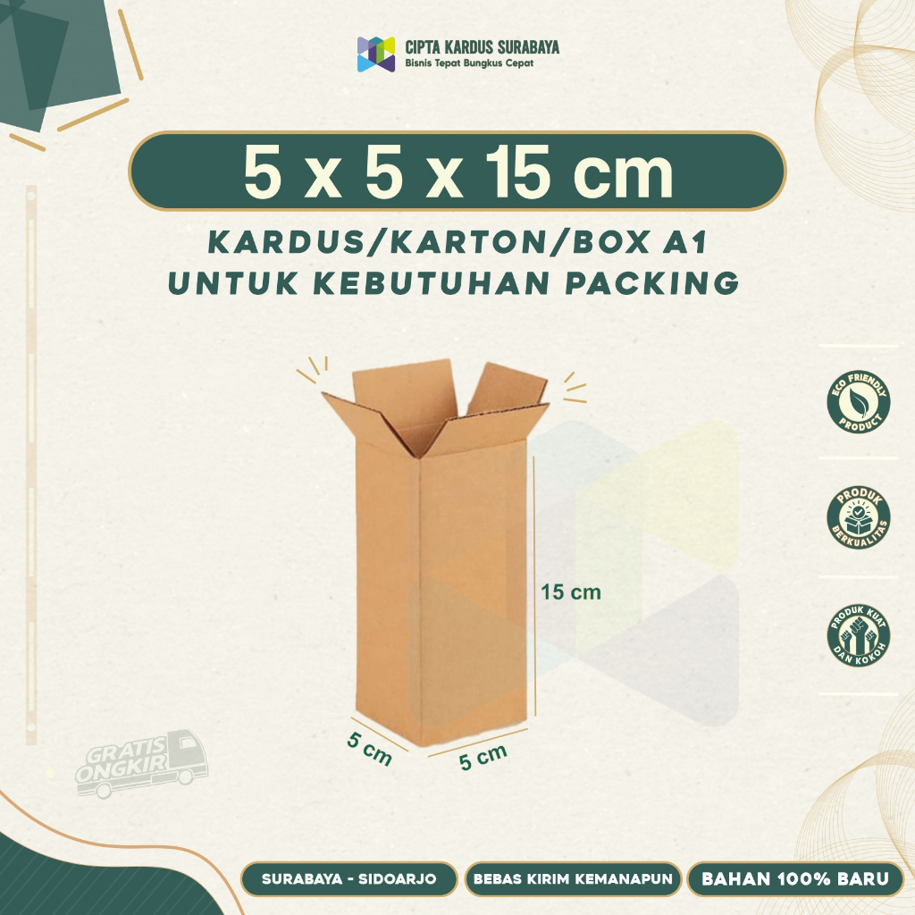 

Kardus Packing 5x5x15 | Box packing | Karton Packing