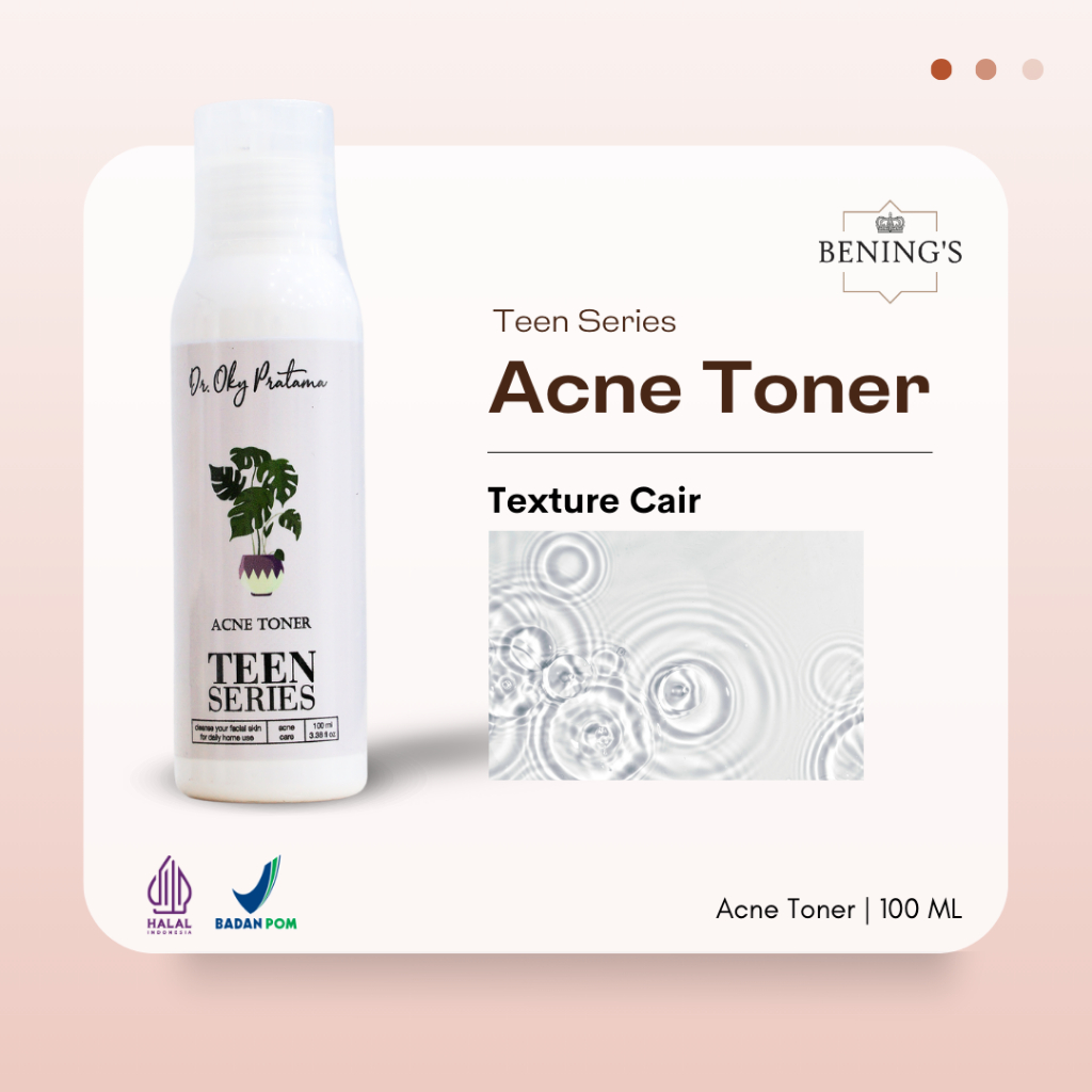 Bening's SKINCARE TONER ACNE TEEN SERIES