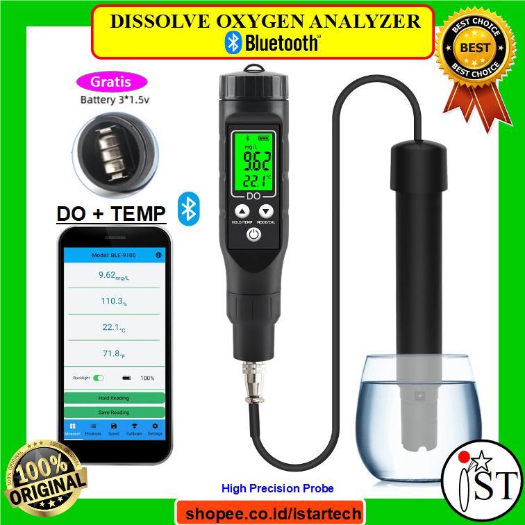 Dissolved Oxygen Meter DO9100 DO Tester Oksigen Water Air Disolved O2