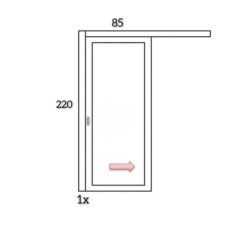 pintu sliding full aluminium pesanan khusus custom