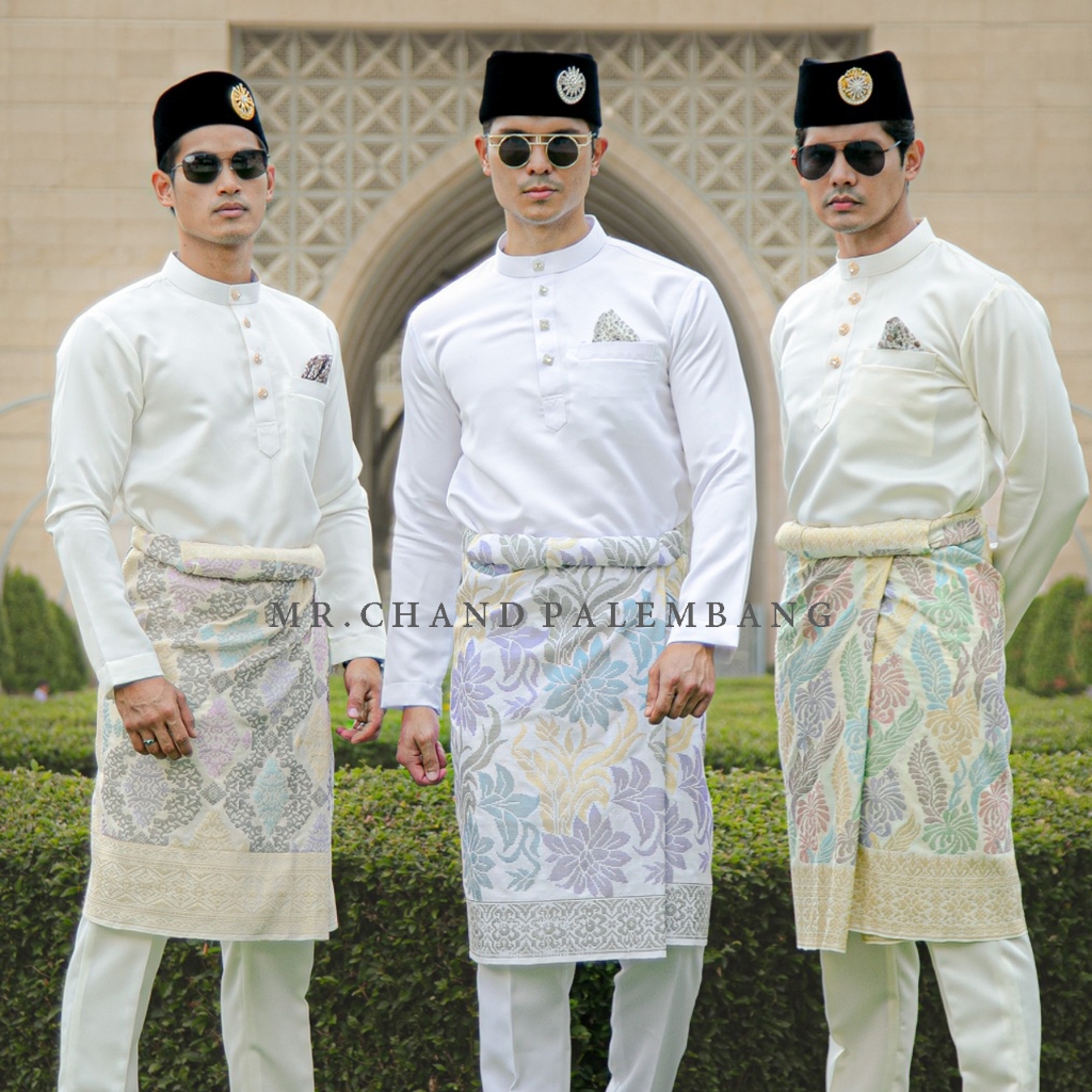 MR.CHAND Baju Melayu Pria Dewasa Bahan Satin Velvet Kualitas Premium Grade A Kurung melayu Lelaki