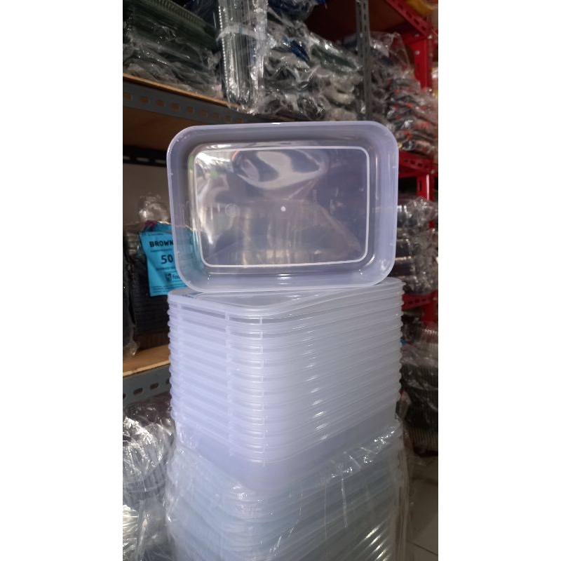 kotak kue 2000ml / wadah plastik makanan/ Box kue / Box makanan