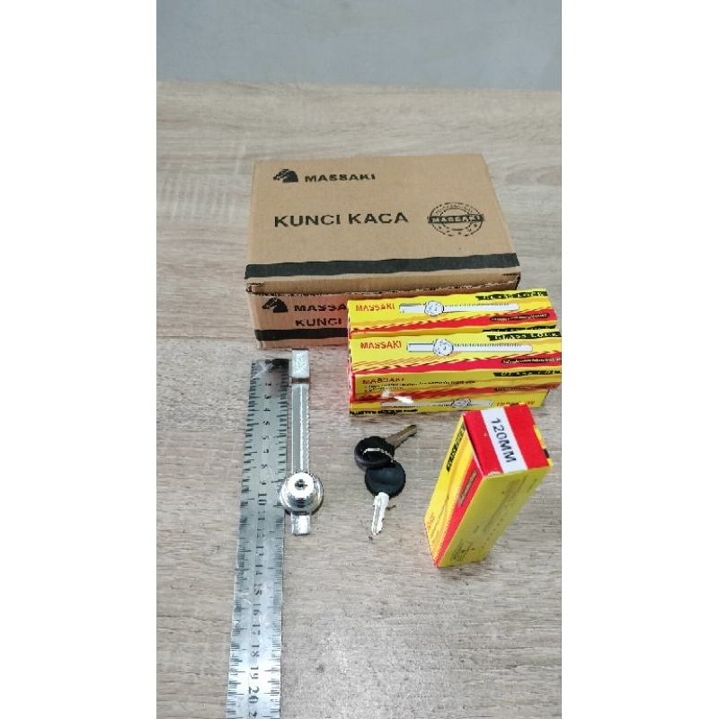 Kunci Steling Kaca / Kunci Kaca Etalase Massaki 12 mm