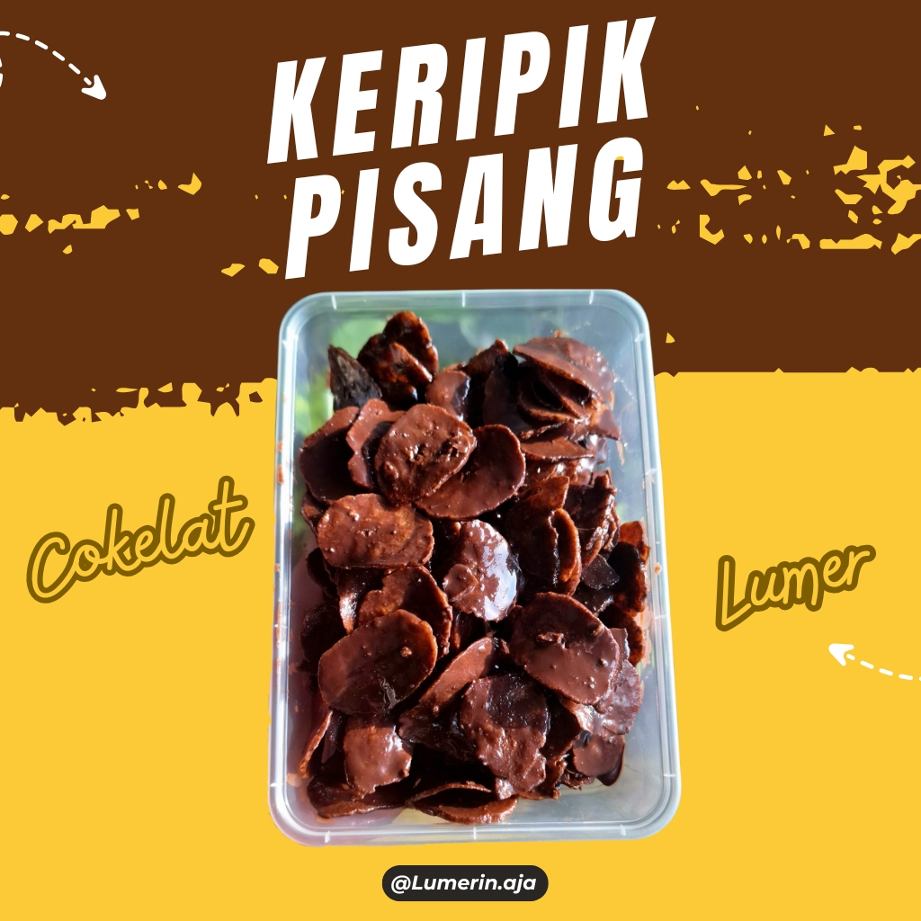 

Keripik pisang cokelat lumer 500 ml