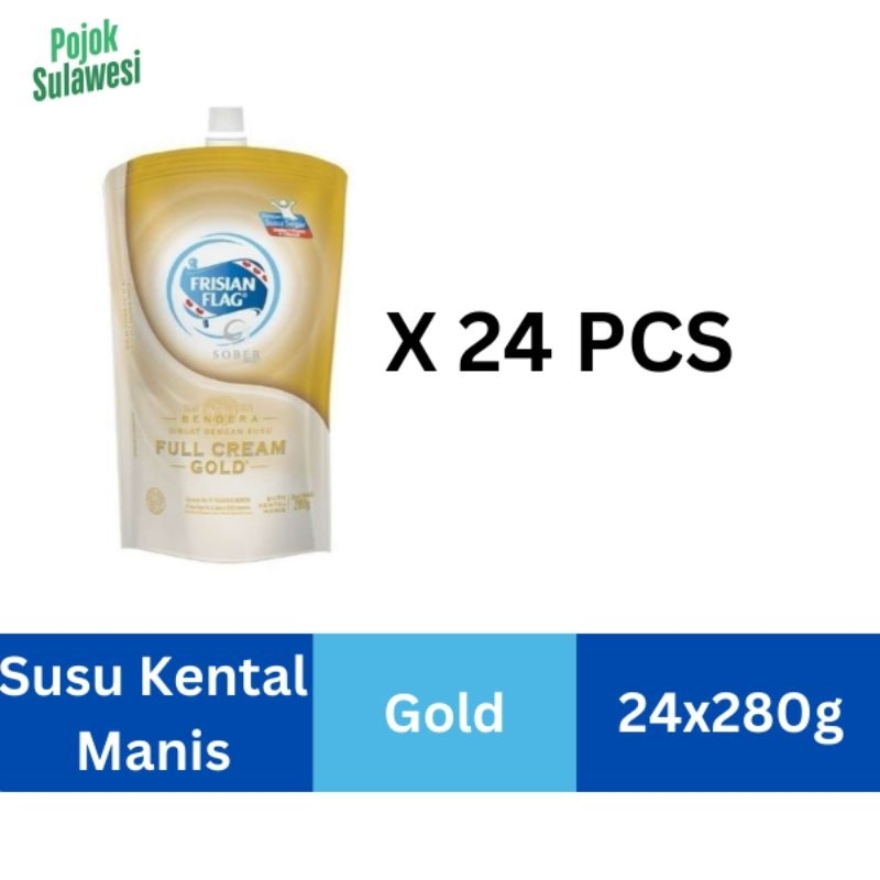 

FRISIAN FLAG Susu Kental Manis Gold 280g / 24pc (1dus)