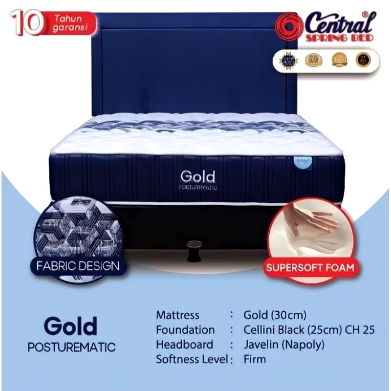 Central KASUR Springbed Gold Posturematic