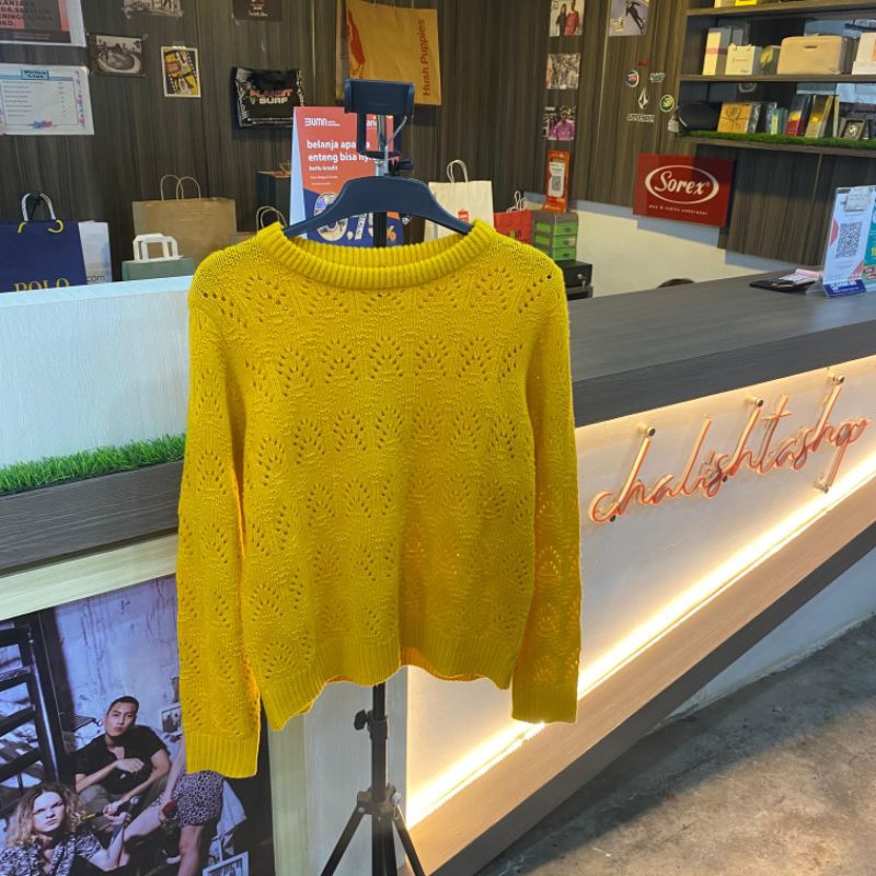 COLORBOX T-shirt Wanita Lengan Panjang - KUNING
