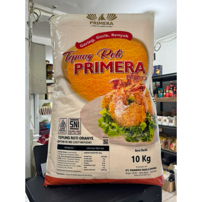 

PRIMERA PANKO Tepung roti oranye / orange breadcrumbs 10kg