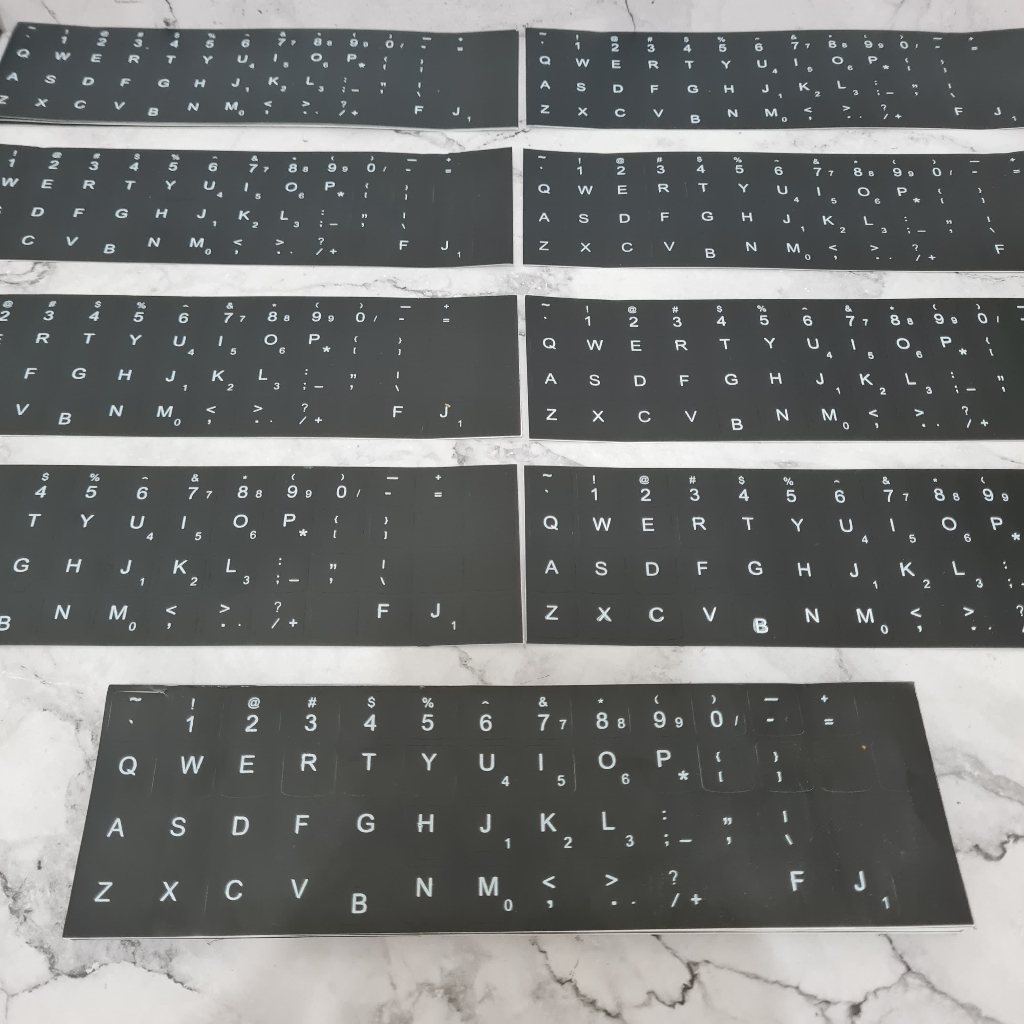 Sticker Keyboard Sticker English Layout Stiker Keyboard Komputer Laptop Inggris
