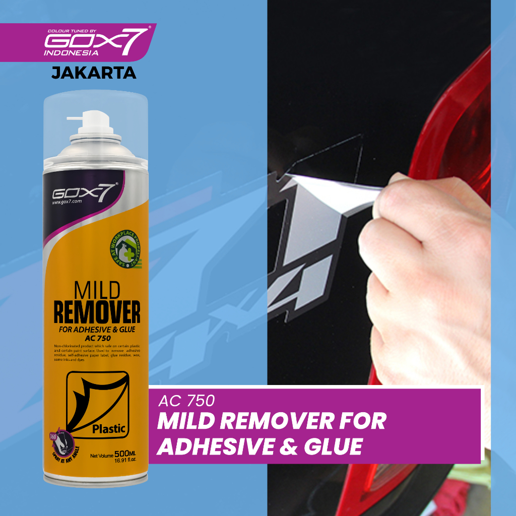 Gox7 Mild Remover Adhesive & Glue-Adhesive & Glue Remover-Pembersih/Penghilang Bekas Lem-500ml