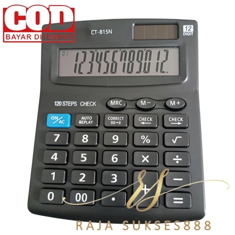 

Kalkulator Warna SDC 815 dual power 12 Digit Check And Correct SDC 815 Calculator CT
