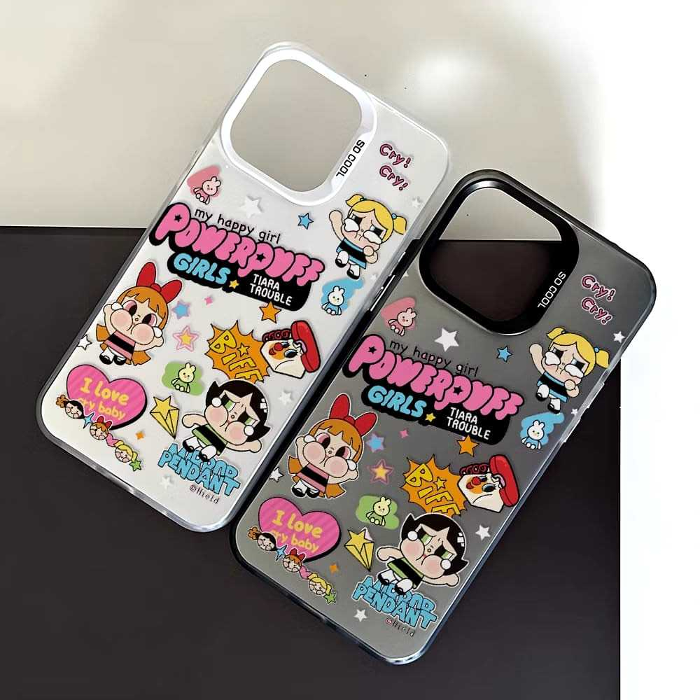 FANSTORE_PKU - # C9 Hard Case Luxury  / iPhone / Powerfull Girl / Black / Matte Hitam / Estetik / Ho