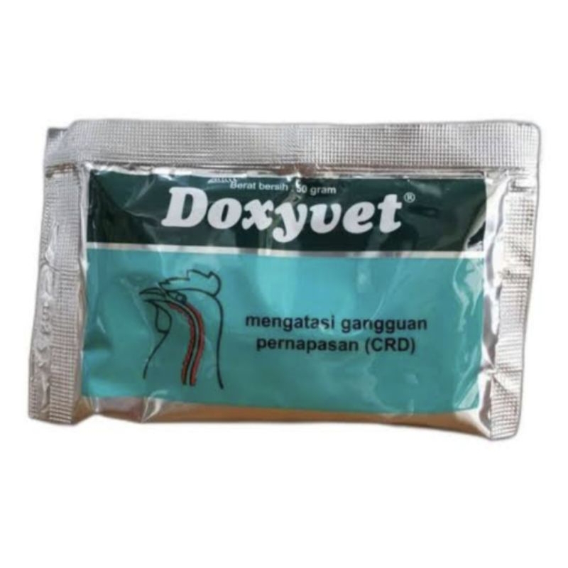 Doxyvet 50 gram obat crd snot ngorok pilek unggas