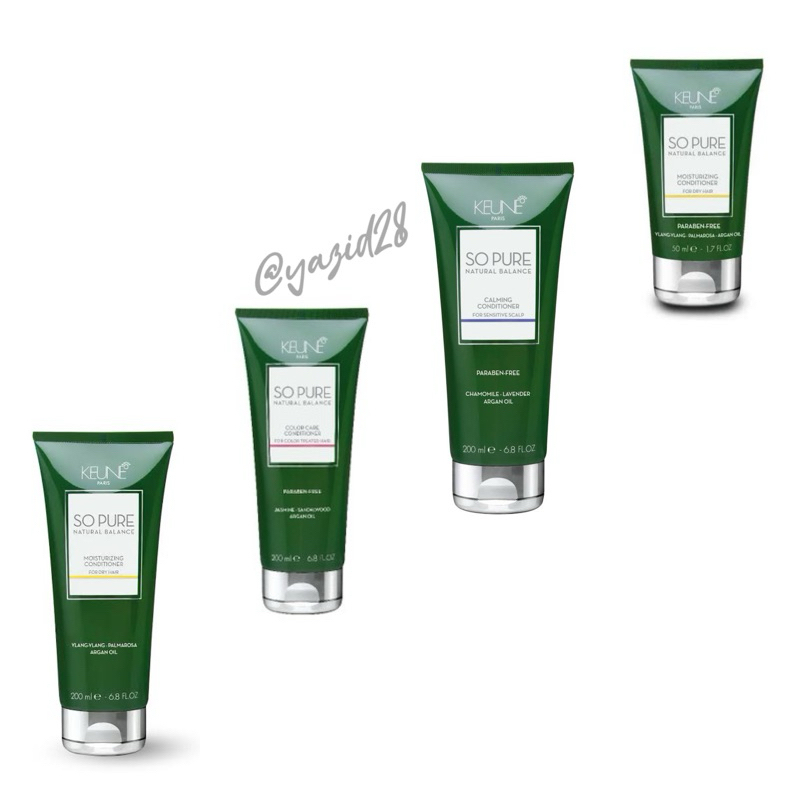 KEUNE SO PURE CONDITIONER MOISTURIZING / CALMING / COLOR CARE 200ml