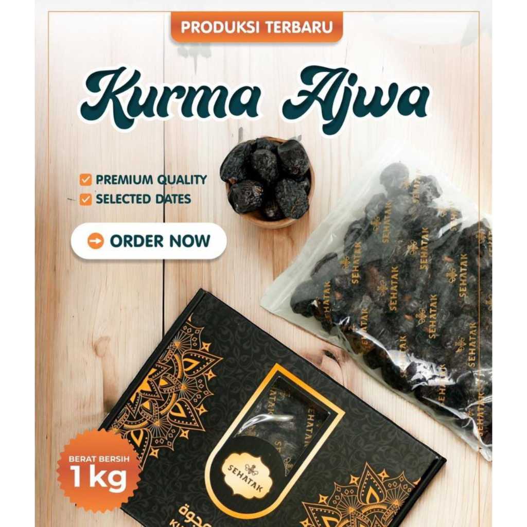 

Kurma Ajwa Madinah grade first 1 1kg