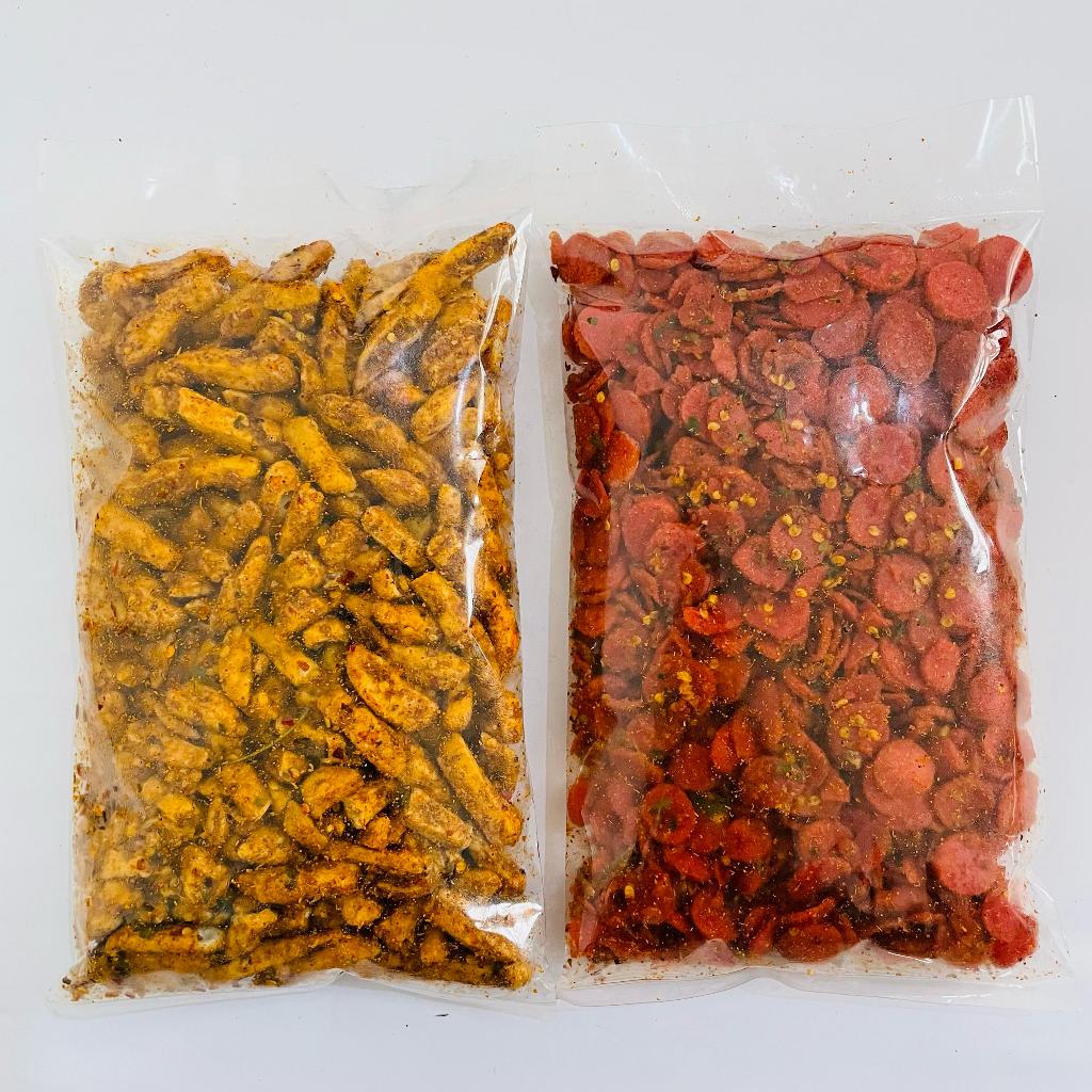 

pink Paket Hemat Beli 1 Dapat 2 Produk Berbeda Basreng Pedas Dan keripik Lainnya gr+gr