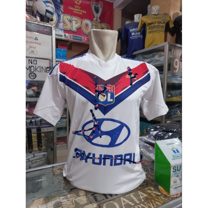 jersey putih olympic lyon