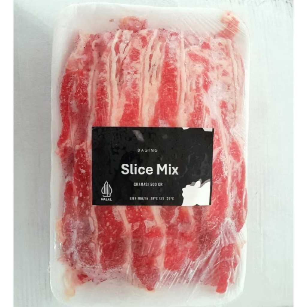 

Daging sapi Slice Mix 500gr | Daging Sapi Slice Sukiyaki 500gr