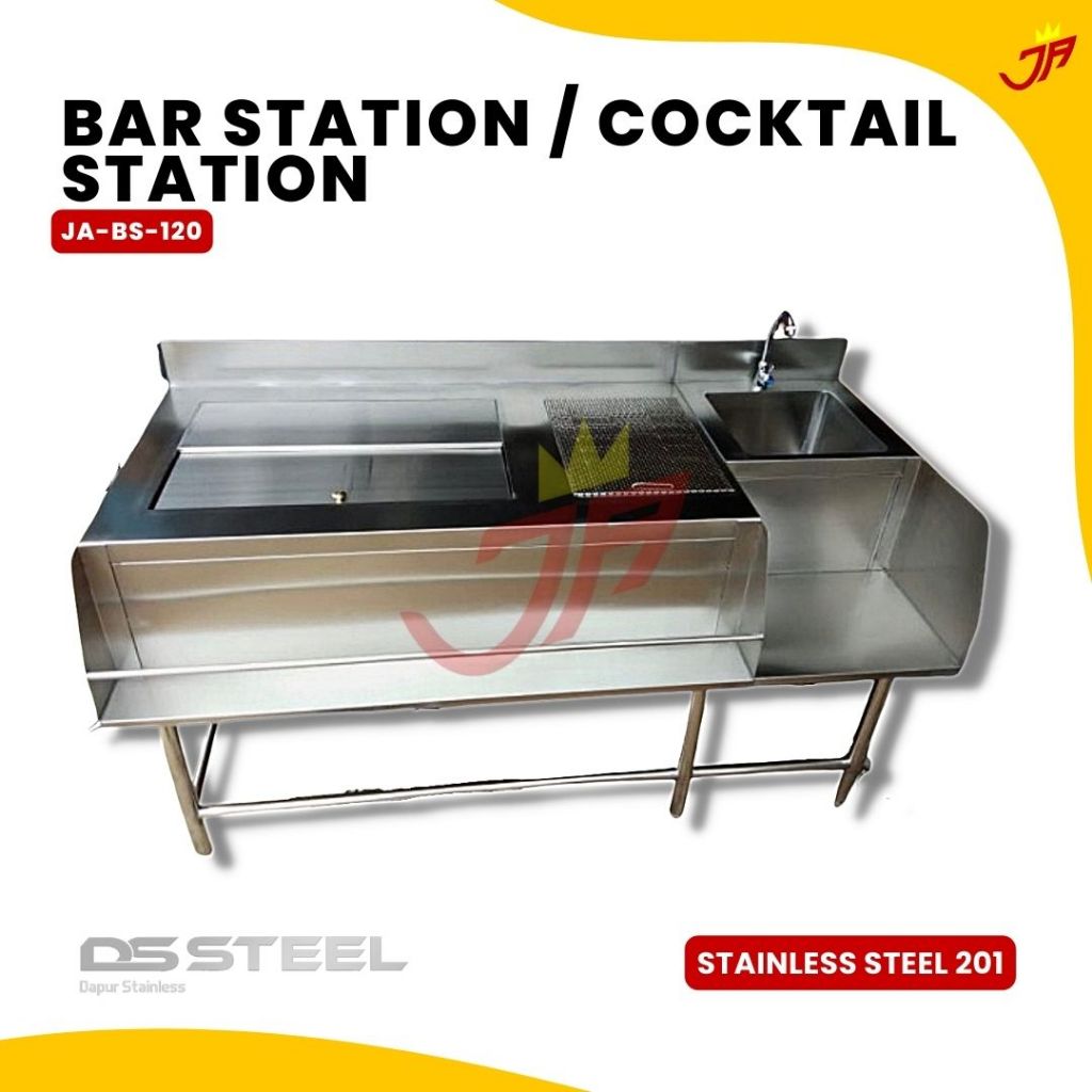 Barstation / Cocktail station  Uk 120x70x85/95 JA-BS-120