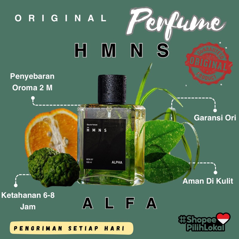 HMNS Parfum Alfa Original 100% New 100 Ml