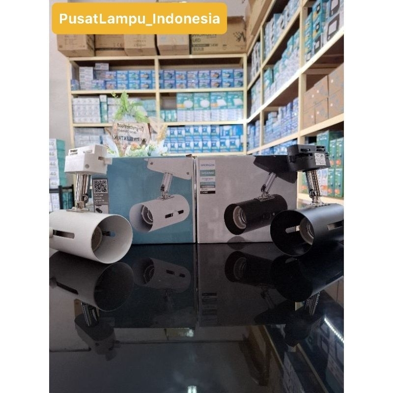 LAMPU SOROT CAFE TRACKLIGHT FIXTURE T6 MORGEN HITAM PUTIH