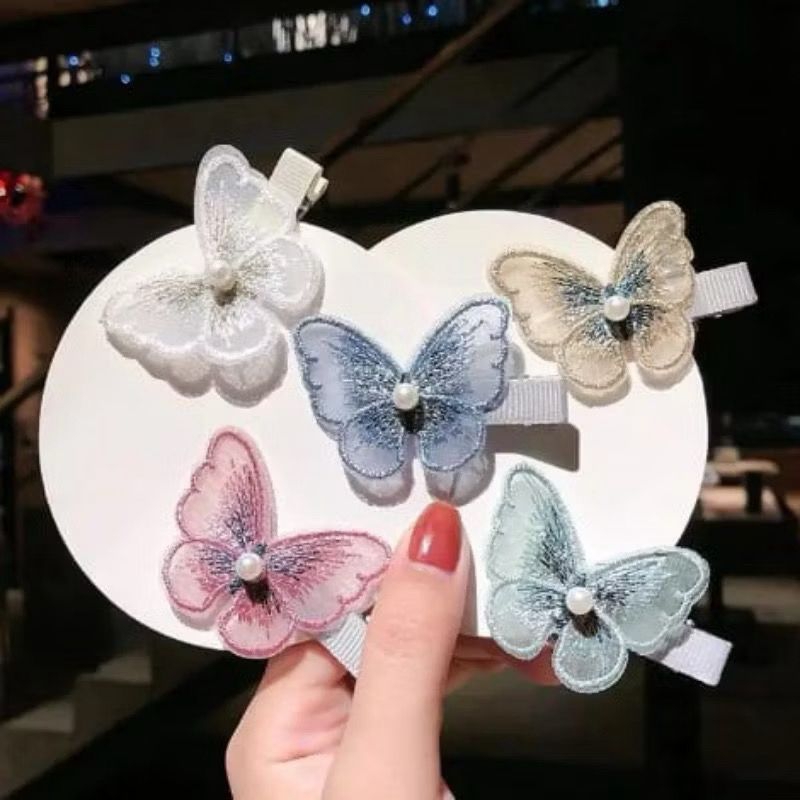 Jepit Rambut Korea Kupu - Kupu / Jepit Rambut Fashion Korea Jepitan Kupu-kupu