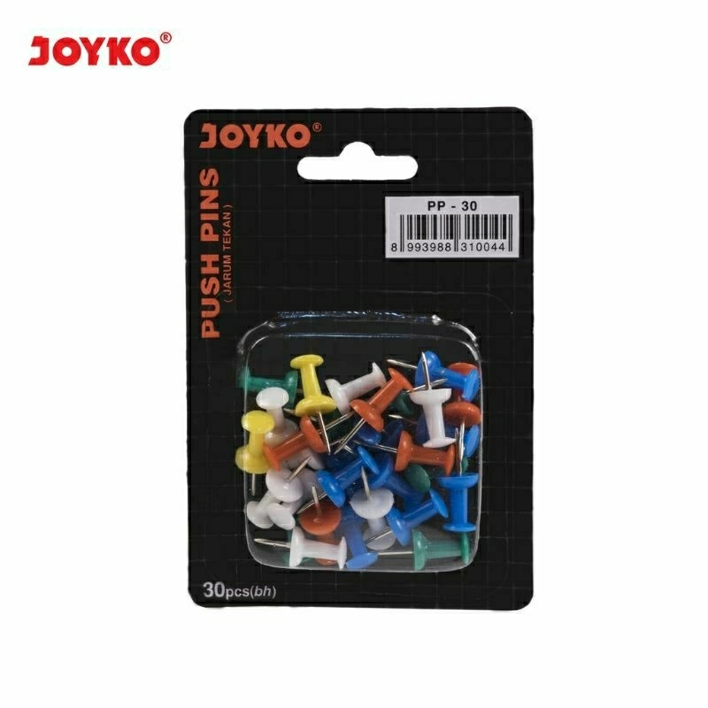 

Push Pin / Paku Tekan / Jarum Tekan JOYKO PP-30 (1 Set / isi 30) Original