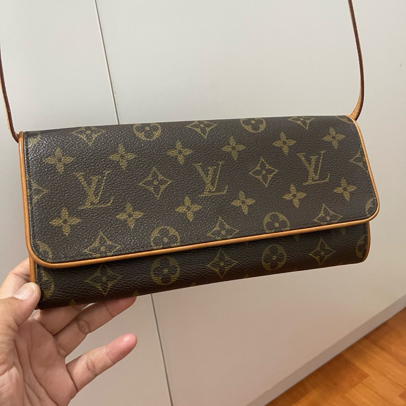 Preloved LV Monogram Canvas Pochette Twin GM