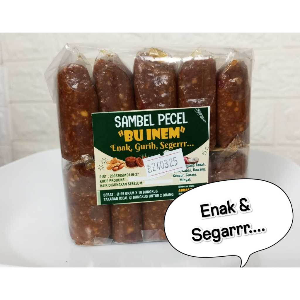 

Sambel Pecel "Bu Inem" Enak & Segarrr 60 Gram