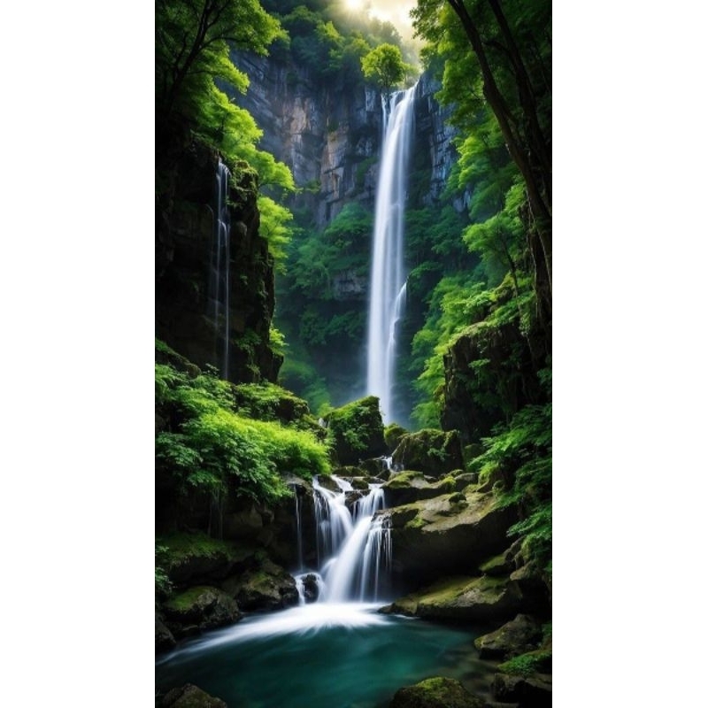 poster cetak jumbo pemandangan alam hiasan dinding pemandangan alam macam macam ukuran