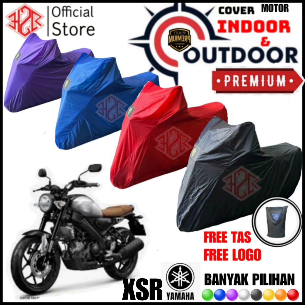 Cover Motor Yamaha XSR, Cover Motor XSR, Sarung Motor Xsr,  xsr Mantel Motor Polyester Waterproof