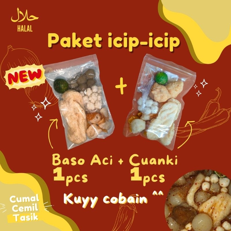 

Paket icip-icip Baso Aci Instan + Cuanki Instan