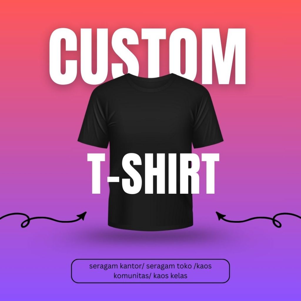 Custom kaos seragam / kaos komunitas / kaos kelas/ seragam pegawai/ kaos sablon kaos bordir