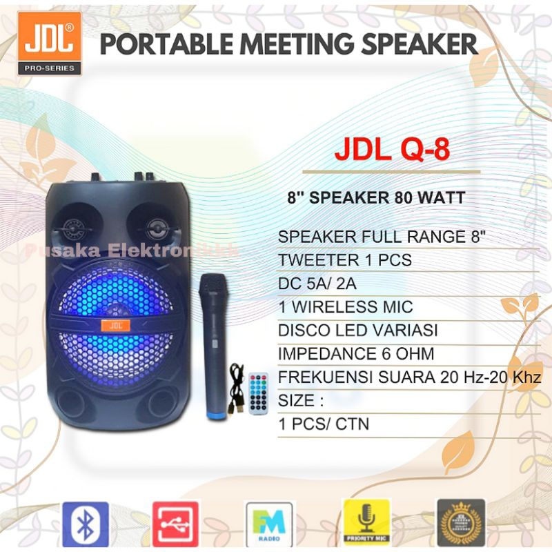 SPEAKER PORTABLE JDL Q-8