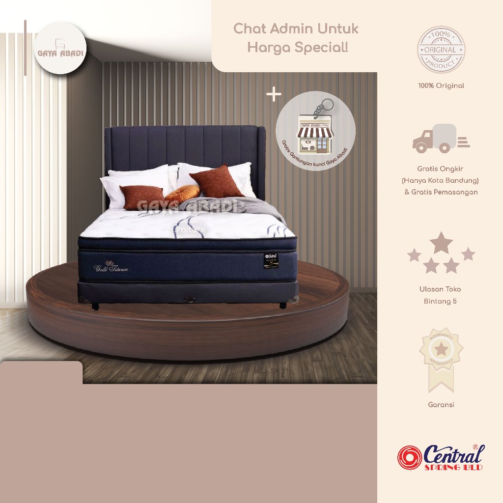 Springbed Central Gold Titania / Kasur Central Gold Titania - Central Springbed