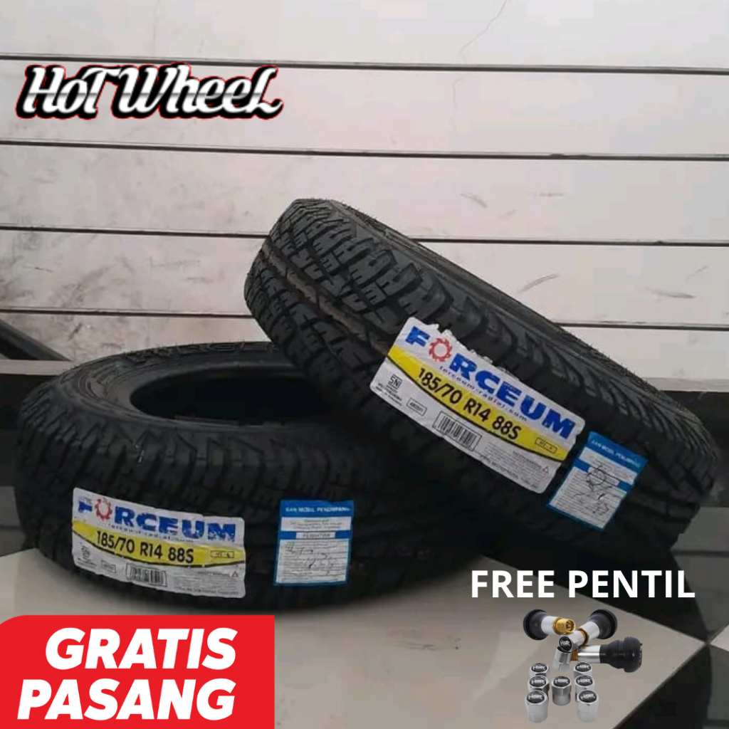 BAN TUBELES MOBIL OFFROAD UKURAN RING 14 185 70 RING 14 MERK FORCEUM ATZ BAN R14 BERKUALITAS