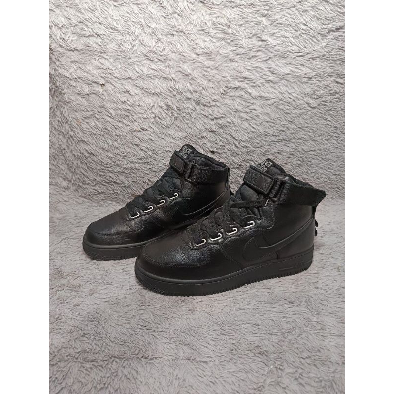 Sepatu nike AF1 High Triple Black original second