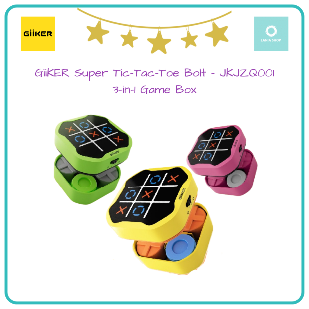 GiiKER Super Tic-Tac-Toe Bolt - 3-in-1 Game Box - JKJZQ001