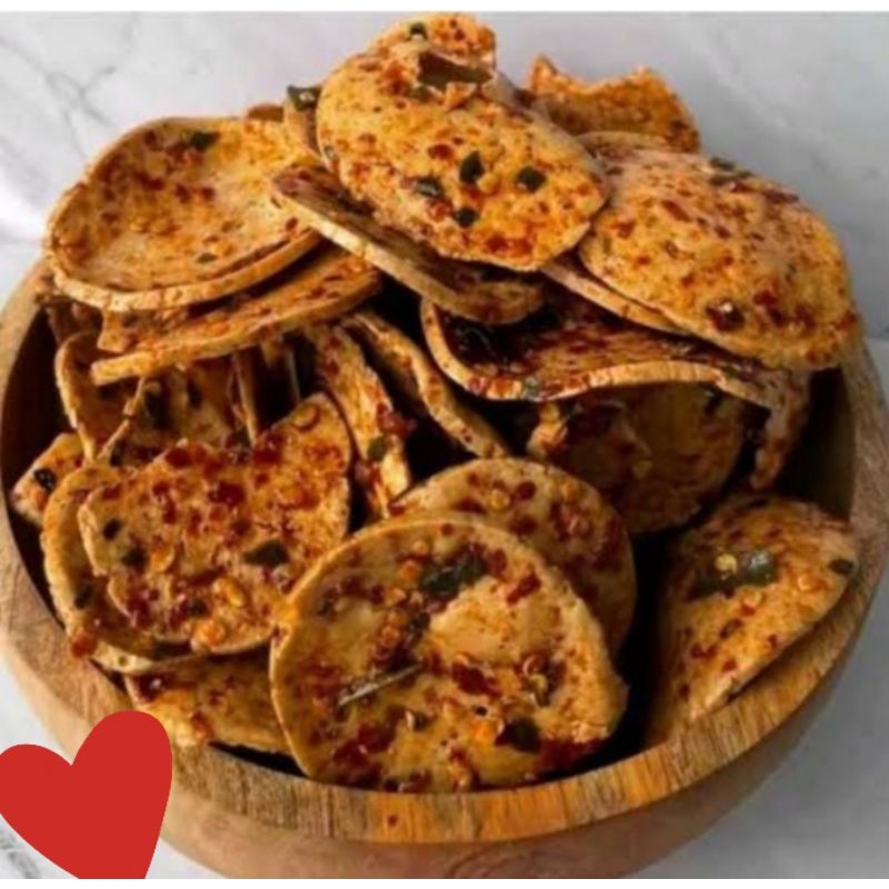 

Basreng pedas daun jeruk koin 160 g