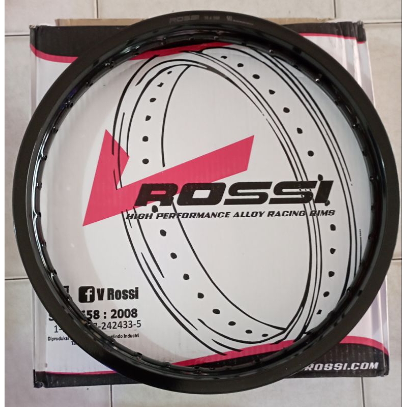 Lingkar 18*160 Hitam kilat Vrossi Veleg motor velg original v rossi