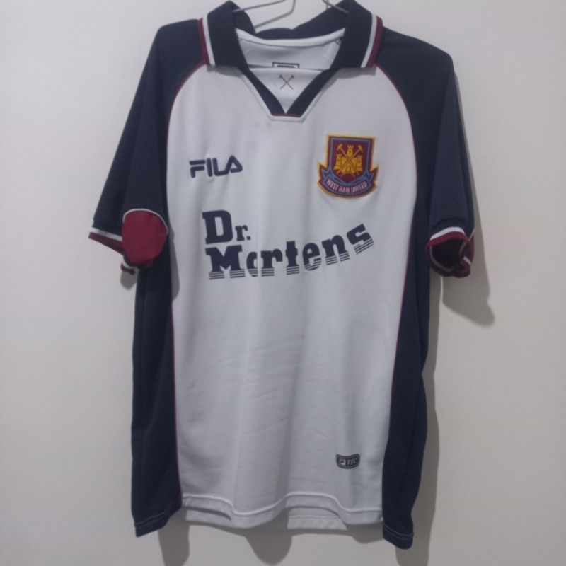 Jersey West Ham United Away Retro 1999 Dr Martens